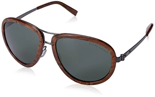 Unisex 0rl7053 900371 59 Sunglasses, Black/Graygreen, 7 1 4 UK