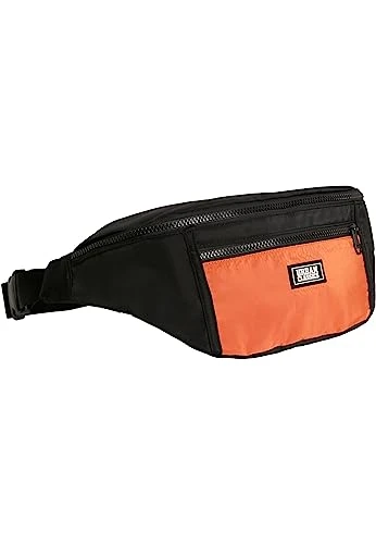 Unisex 2-tone Shoulder Bagagerie lifestyle, Multicoloured (Black/Orange), 17x9x45 cm B x H T UK