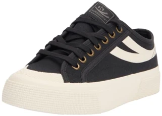 Unisex 2750 Panatta 3.0 Oxford Flat, Black White Ivory, 8 UK