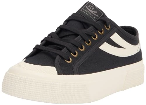 Unisex 2750 Panatta 3.0 Oxford Flat, Black White Ivory, 8 UK
