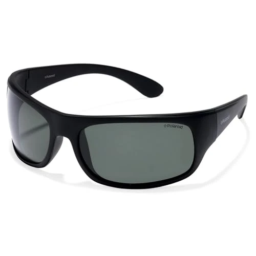 Unisex 7886 Sunglasses, Black/Green Polarized, 66 UK
