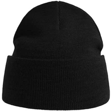 Unisex Adult Pure Recycled Beanie (One Size) (Black) Unisex Adult Pure Recycled Beanie (One Size) (Black)