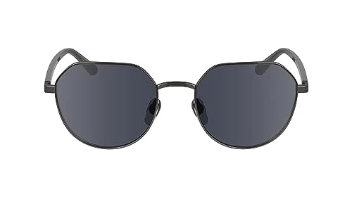 Unisex Adult Sunglasses CK23125S - Dark Gunmetal with Solid Grey Lens