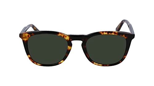 Unisex Adult Sunglasses CK23501S - Vintage Havana with Solid Green Lens