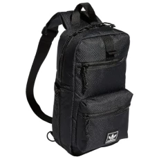 Unisex-Adult Utility Crossbody Sling Bag with Water Bottle Sleeve, Black, One Size Unisex-Adult Utility Crossbody Sling Bag with Water Bottle Sleeve, Black, One Size