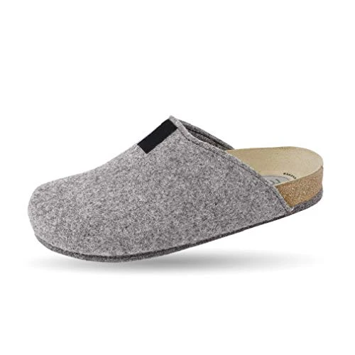 Unisex Adults’ Bio-Hausschuh-Pantoffel Mule, Grey, 7.5 UK