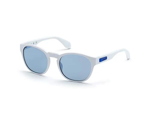 Unisex Adults’ OR0014 Sunglasses, White/blu Mirror, 54