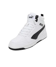 Unisex Adults Rebound V6 Sneakers, White- Black, 10 UK Unisex Adults Rebound V6 Sneakers, White- Black, 10 UK