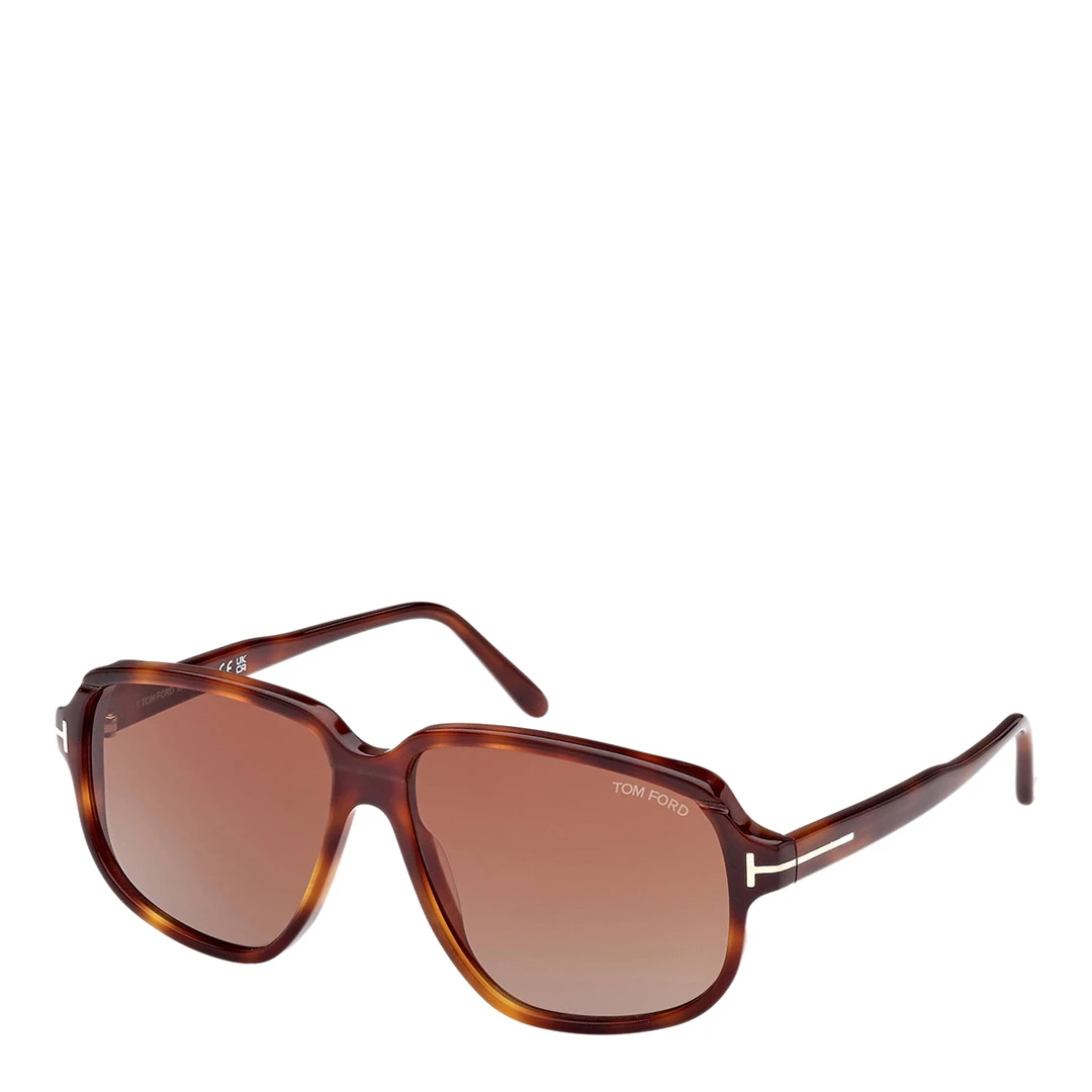 Unisex Brown Sunglasses 59mm