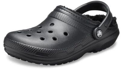 Unisex Classic Lined Clog, Black, 10 UK Men/ 11 UK Women