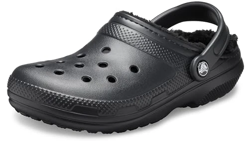 Unisex Classic Lined Clog, Black, 10 UK Men/ 11 UK Women