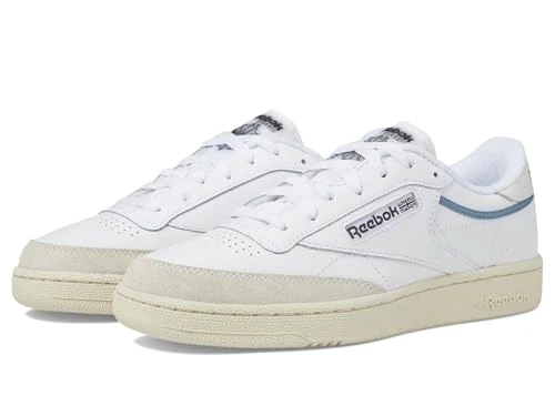 Unisex Club C 85 Sneaker, White/White/Chalk, 12 Women/10.5 Men