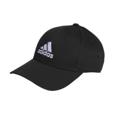 Unisex Cotton Twill Baseball Cap, Black/White, XS Unisex Cotton Twill Baseball Cap, Black/White, XS