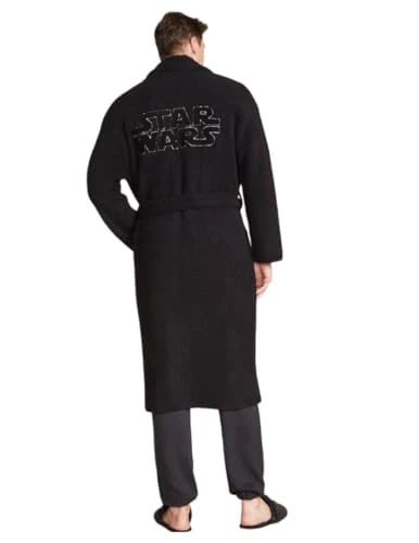 Unisex Cozychic Star Wars Classics Ribbed Robe, Black, 1