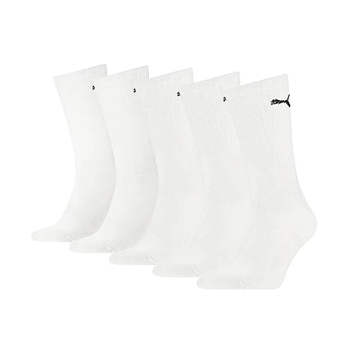 Unisex Crew Sock, White, 9-11 UK