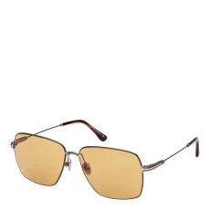 Unisex Dark Grey Sunglasses 58mm