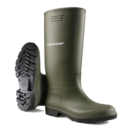 Unisex Dunlop Wellingtons Boots Ladies Women Mens High Calf Wellies Fully Waterproof Snow Rain Ankle