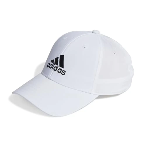 Unisex Embroidered Logo Lightweight, White/Black, OSFW