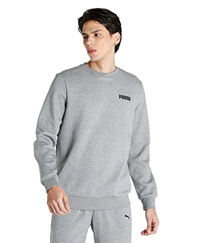 Unisex Essentials Crew Neck Full-Length Sweatshirt - Medium Gray Heather - S