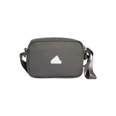 Unisex Essentials Polyurethane Bag, Charcoal/White, One Size