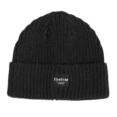 Unisex Fisherman Beanie Cap Hat Accessory Black Mens