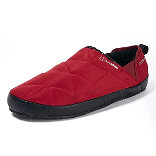 Unisex Fleece Lined Bothy Slipper, Red Dahlia, 5-6 UK