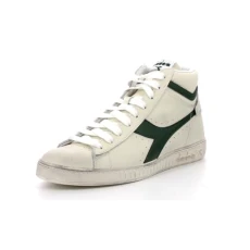 Unisex GAME L HIGH WAXED Gymnastics Shoe, White/Green, 9.5 UK