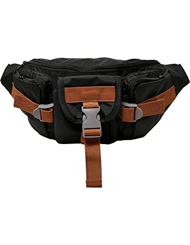 Unisex Hiking Recycled Ripstop Shoulder Bag Tasche, Black, one Size