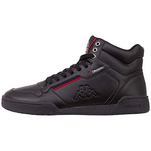 Unisex Mangan Hi-Top Trainers, 1120 Black Red, 7 UK