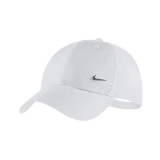 Unisex Metal Swoosh H86 Adjustable Cap, white/metallic silver, One Size UK Unisex Metal Swoosh H86 Adjustable Cap, white/metallic silver, One Size UK