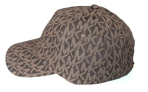 Unisex MK Logo Baseball Hat Cap Brown One Size, Brown, One Size