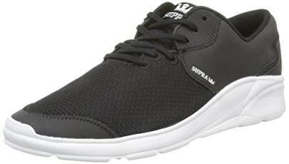 Unisex Noiz Low Top Sneakers, Black Black White, 44 EU Unisex Noiz Low Top Sneakers, Black Black White, 44 EU