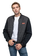 Unisex Quilted Jacket: Logo - Small/Black Unisex Quilted Jacket: Logo - Small/Black