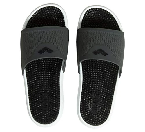 Unisex Sandals Footwear, Dark Grey Black White, 10 UK