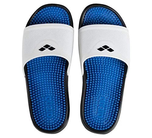 Unisex Sandals Footwear, White Cyan Black, 4 UK