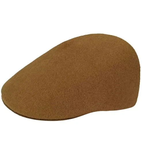 Unisex Seamless Wool 507 Flat Cap, Brown (Wood Wd), M UK