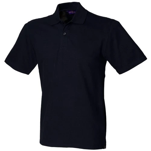 Unisex Slim Fit Stretch Pique Polo Shirt (S) (Navy)