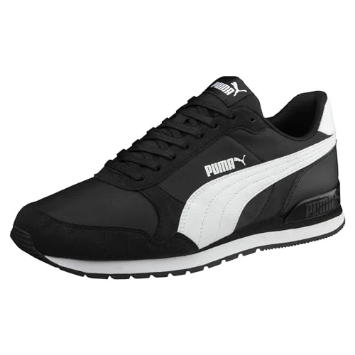 Unisex ST Runner v2 NL Sneakers,  Black- White, 10.5 UK