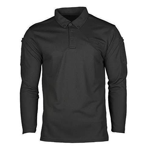 Unisex Tactique Polo Shirt, Black, M UK