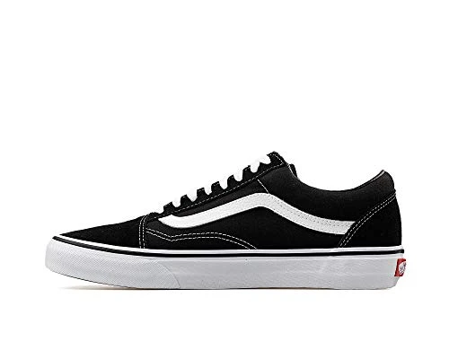 Unisex UA Old Skool Zapatillas, Black/White, 7 UK