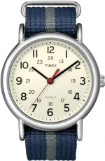 Unisex Watch T2N654PF with Cream Dial and Grey Nylon Strap
