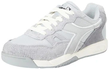 Unisex Winner Hairy Suede Gymnastics Shoe, Melange Grey, 5 UK