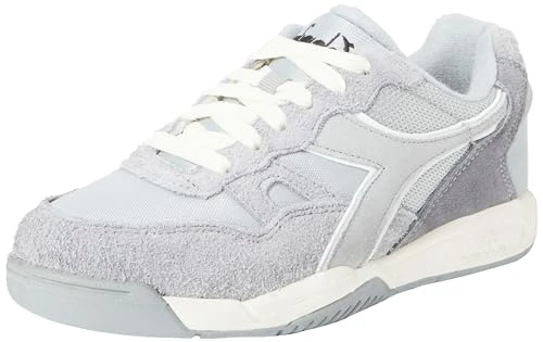 Unisex Winner Hairy Suede Gymnastics Shoe, Melange Grey, 5 UK