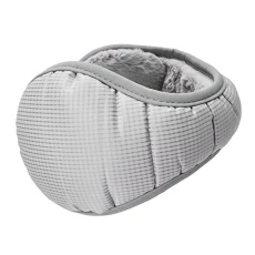 Unisex Winter Warm Earmuffs Adjustable Foldable Ear Warmers (Light Gray),One Size