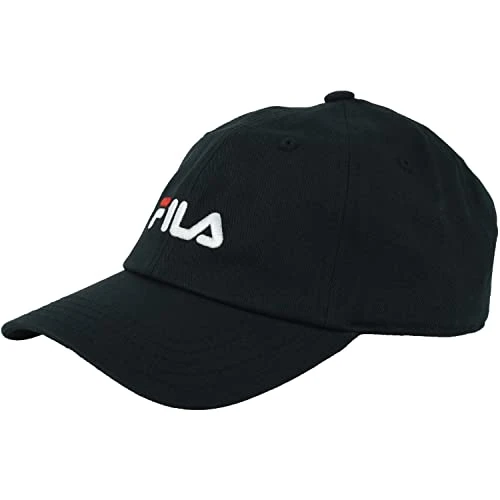 Unisex_Adult Bergen Dad Cap with Linear Logo Baseball, Moonless Night, One Size