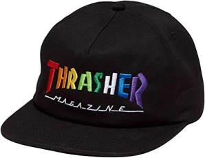 Unisex_Adult Rainbow Mag Cap, Black, One Size Unisex_Adult Rainbow Mag Cap, Black, One Size