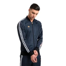 Unisex's 50th Anniversary Team Relax Iv Track Jacket, Black Multi/Black/White, M