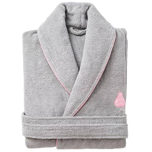 Unisex's Albornoz de Algodón Bathrobe, Pear, M-L