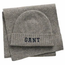 Unisex's Beanie Scarf Gift Set Hat, Grey Melange, One Size (Pack of 2)