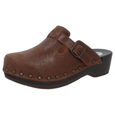 Unisex's Belt Toeffler Clog, Cognac, 10.5 UK